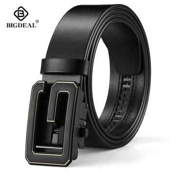 BIGDEAL Genuine Leather Men's Belt Brand Cowhide Automatic Buckle Jeans Belts Strap High Quality Leather Belt For Men
BIGDEAL Genuine Leather Men's Belt Brand Cowhide Automatic Buckle Jeans Belts Strap High Quality Leather Belt For Men