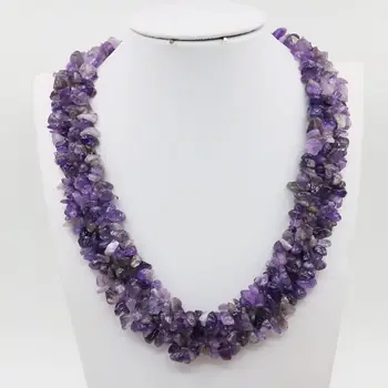 Irregular Beads Natural Purple Crystal Stone Rows Necklace Chain Women Girl Boutique Jewelry Party Gifts Lucky Accessories 18''
Irregular Beads Natural Purple Crystal Stone Rows Necklace Chain Women Girl Boutique Jewelry Party Gifts Lucky Accessories 18''