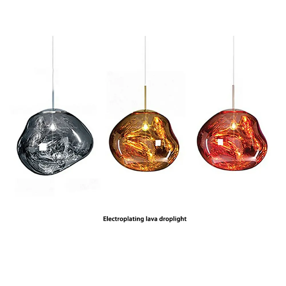 Vintage Modern LED Loft Nordic Decor Gold Glass Pendant Lights Fixtures Hanglamp Industrial Design Lamp for Kitchen Island Bedroom Dining Room Bar10