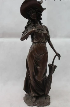 bi001530 13"Westen Bronze Marble Sexy Stand Belle Girl Lady Woman umbrella Art Statue
bi001530 13"Westen Bronze Marble Sexy Stand Belle Girl Lady Woman umbrella Art Statue