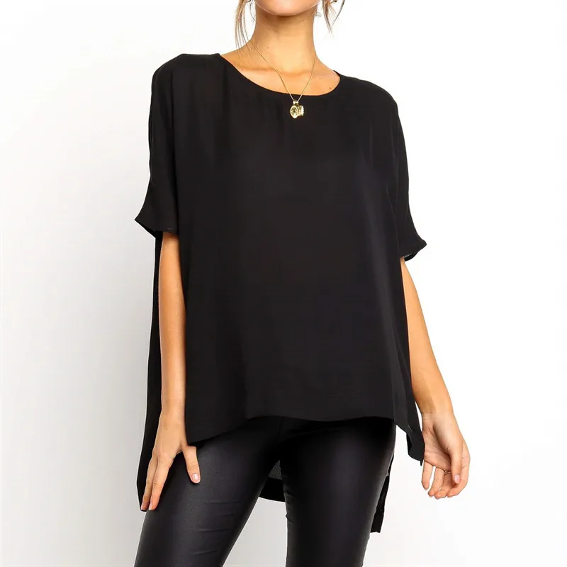Elegant Woman Shirt 2019 Summer Solid O-neck Short Sleeve Blusas Blouse Casual Loose Ladies Office Shirt Roupa Feminina Pure Top
Elegant Woman Shirt 2019 Summer Solid O-neck Short Sleeve Blusas Blouse Casual Loose Ladies Office Shirt Roupa Feminina Pure Top