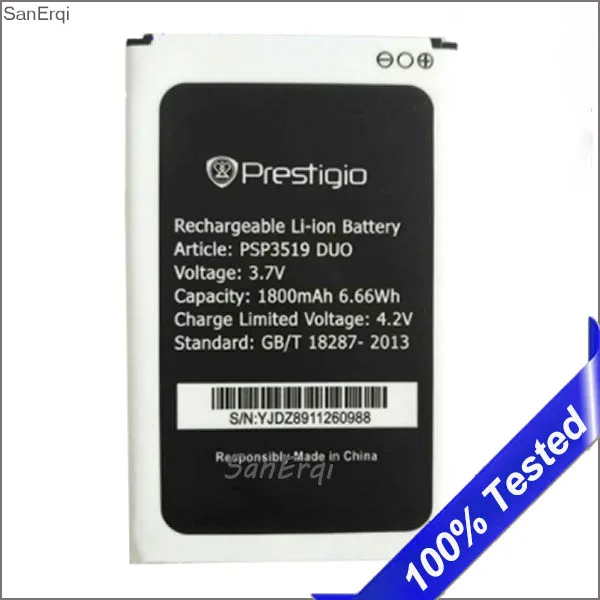 10PCS/LOT Battery for Prestigio Wize K3 PSP3519 DUO Original New 1800mAh Replacement
10PCS/LOT Battery for Prestigio Wize K3 PSP3519 DUO Original New 1800mAh Replacement
