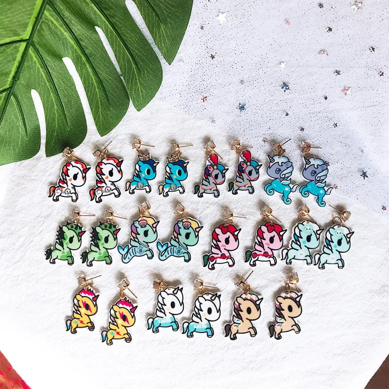 Mini Cute Women Earrings Love Little Horse Multicolor Unicorn Creative Acrylic Fashion Drop Earrings For Women Kids Girls
Mini Cute Women Earrings Love Little Horse Multicolor Unicorn Creative Acrylic Fashion Drop Earrings For Women Kids Girls