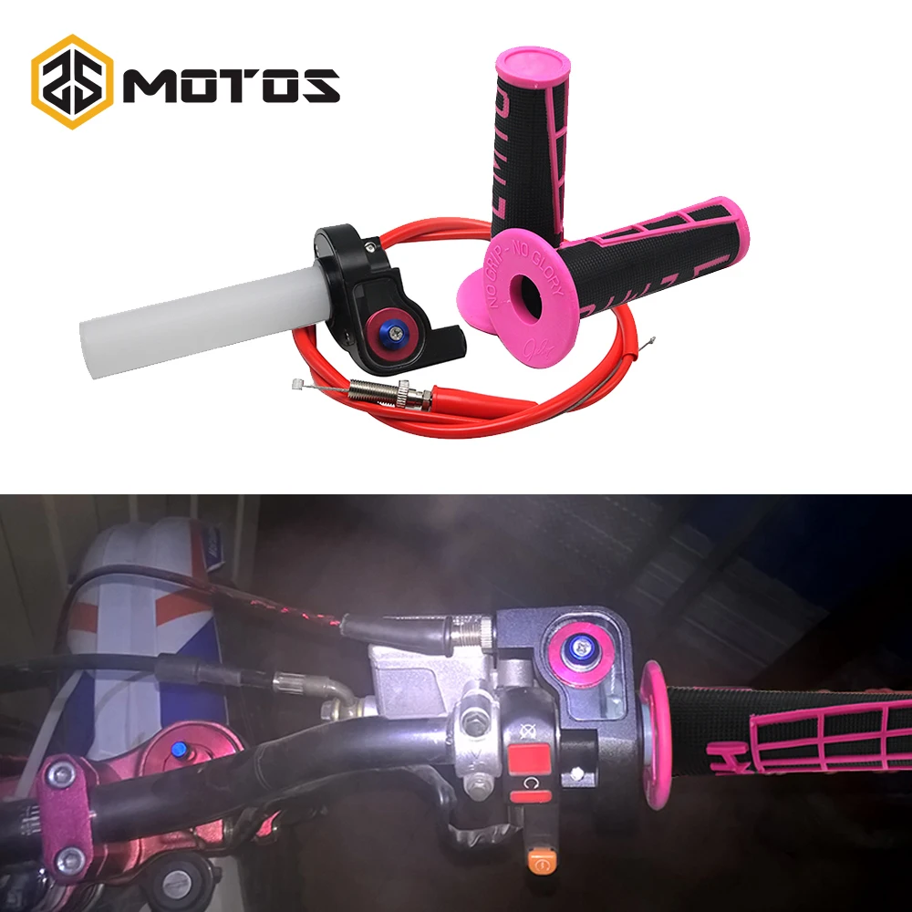 1/4 Quick Throttle Turn with Cable with Handle Grips for Motorcycle Motocross Dit Pit Bike KTM DUKE EXC Kayo ATV UTV
1/4 Quick Throttle Turn with Cable with Handle Grips for Motorcycle Motocross Dit Pit Bike KTM DUKE EXC Kayo ATV UTV