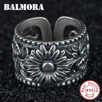 BALMORA Hot 100% Real 925 Sterling Silver Flowers Hollow Resizable Finger Rings for Fashion Retro Women Party Jewelry Anillos
BALMORA Hot 100% Real 925 Sterling Silver Flowers Hollow Resizable Finger Rings for Fashion Retro Women Party Jewelry Anillos