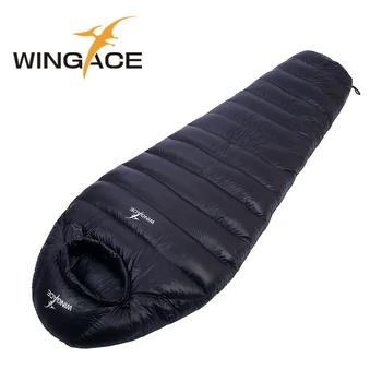 

WINGAE Mummy Sleeping Bag Winter Fill 1500G 1800G 2000G Goose Down Sleeping Bag For Tourism Outdoor Camping Accessories
