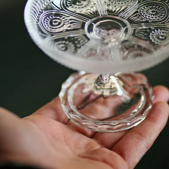 New KEYAMA 1pcs European Retro carved relief transparent tall glass cake plate pastry tray Round plate dessert holder plate
New KEYAMA 1pcs European Retro carved relief transparent tall glass cake plate pastry tray Round plate dessert holder plate