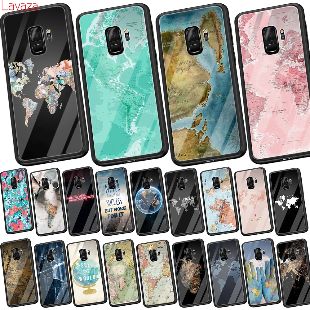 Lavaza World Map Tempered Glass Soft Case for Samsung Galaxy S8 S9 S10 Plus Note 8 9 A30 A50 A70 Cover
Lavaza World Map Tempered Glass Soft Case for Samsung Galaxy S8 S9 S10 Plus Note 8 9 A30 A50 A70 Cover