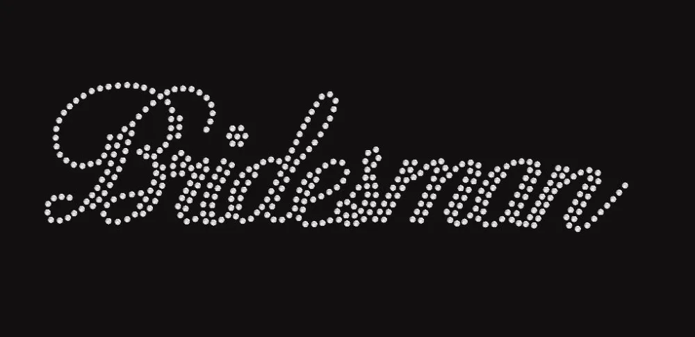2pc/lot Bridesman Iron on T Shirt Transfer hot fix rhinestone transfer motifs dress shirt bridal decor
2pc/lot Bridesman Iron on T Shirt Transfer hot fix rhinestone transfer motifs dress shirt bridal decor