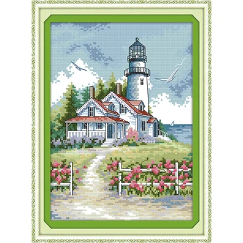 Everlasting Love Lighthouse (2) Chinese Cross Stitch Kits Ecological Cotton Stamped 11CT 14CT DIY Christmas Decorations For Home
Everlasting Love Lighthouse (2) Chinese Cross Stitch Kits Ecological Cotton Stamped 11CT 14CT DIY Christmas Decorations For Home