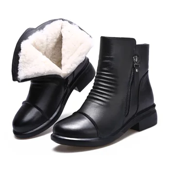 XRYXGS Brand Boots Winter Comfort Warm Fur One Wool Boots Women Shoes Snow Boots 2019 Best-selling Low-heel Cowhide Ankle Boots
XRYXGS Brand Boots Winter Comfort Warm Fur One Wool Boots Women Shoes Snow Boots 2019 Best-selling Low-heel Cowhide Ankle Boots
