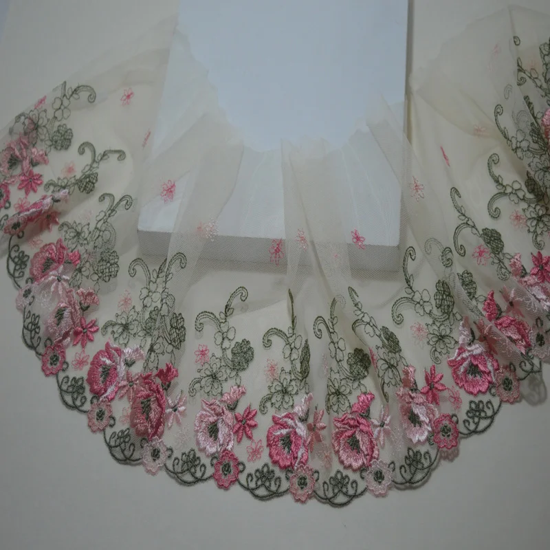2Y/lot 20Cm Translucent Gauze Fluorescent Pink Flora Embroidery Lace Trim with Design for Wedding Bridal and Garment Decoration
2Y/lot 20Cm Translucent Gauze Fluorescent Pink Flora Embroidery Lace Trim with Design for Wedding Bridal and Garment Decoration