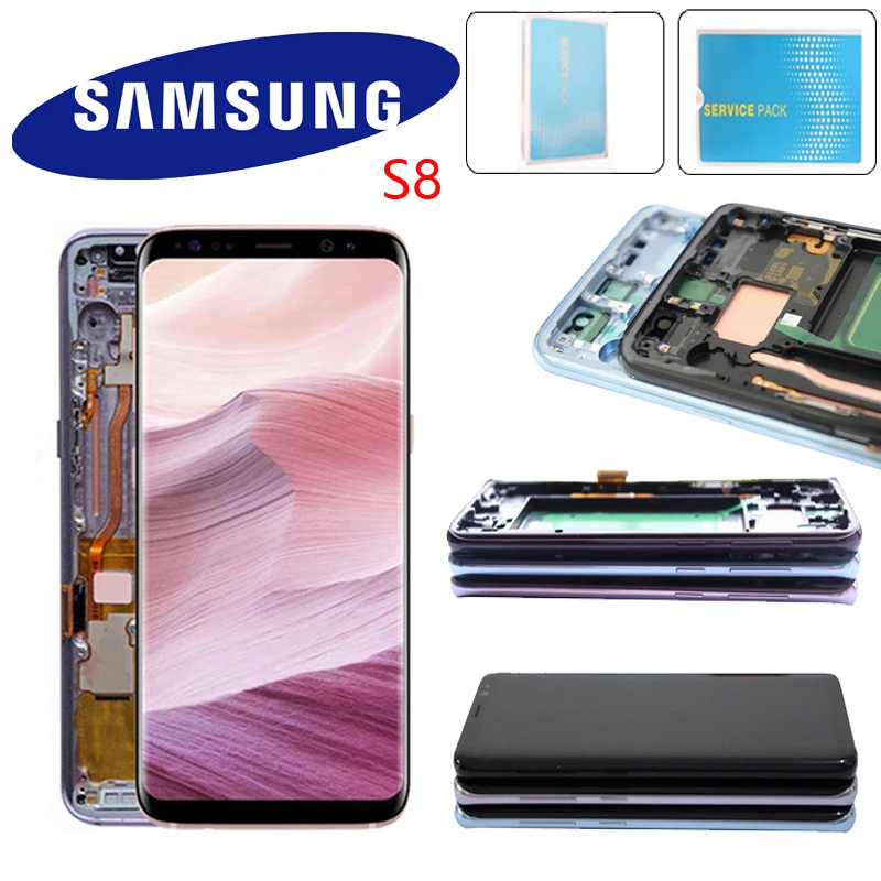Super AMOLED Display For Samsung S8 Plus G955 G955F S8 G950F G950U G950W LCD Touch Screen Digitizer Assembly With Frame
Super AMOLED Display For Samsung S8 Plus G955 G955F S8 G950F G950U G950W LCD Touch Screen Digitizer Assembly With Frame