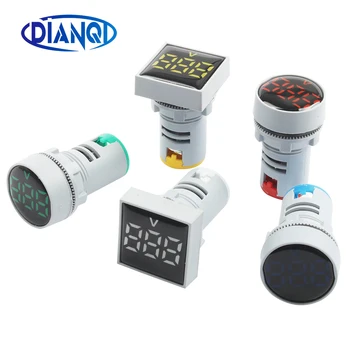 22mm AC20-500V Round or square LED Voltmeter voltage meter indicator pilot light Red Yellow Green Blue White digital ammeter
22mm AC20-500V Round or square LED Voltmeter voltage meter indicator pilot light Red Yellow Green Blue White digital ammeter