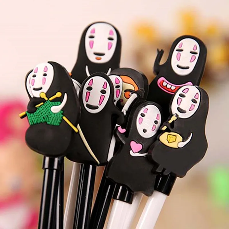 4pcs/lot Japanese Anime Miyazaki Hayao No Face Gel Pen 0.5mm Point Black Ink Roller Ball Pens School Office Supply Gift
4pcs/lot Japanese Anime Miyazaki Hayao No Face Gel Pen 0.5mm Point Black Ink Roller Ball Pens School Office Supply Gift