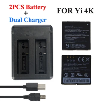 Xiaomi Yi 4K 2 Battery 1400Mah 2 Pcs Battery + Xiao Yi 2 USB Dual Battery Charger For Sport Yi 4K Action Camera Accessories
Xiaomi Yi 4K 2 Battery 1400Mah 2 Pcs Battery + Xiao Yi 2 USB Dual Battery Charger For Sport Yi 4K Action Camera Accessories