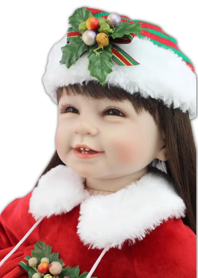 22" Kids Christmas gift lovely baby-reborn girls dolls silicone cloth body boneca reborn brinquedo menina
22" Kids Christmas gift lovely baby-reborn girls dolls silicone cloth body boneca reborn brinquedo menina