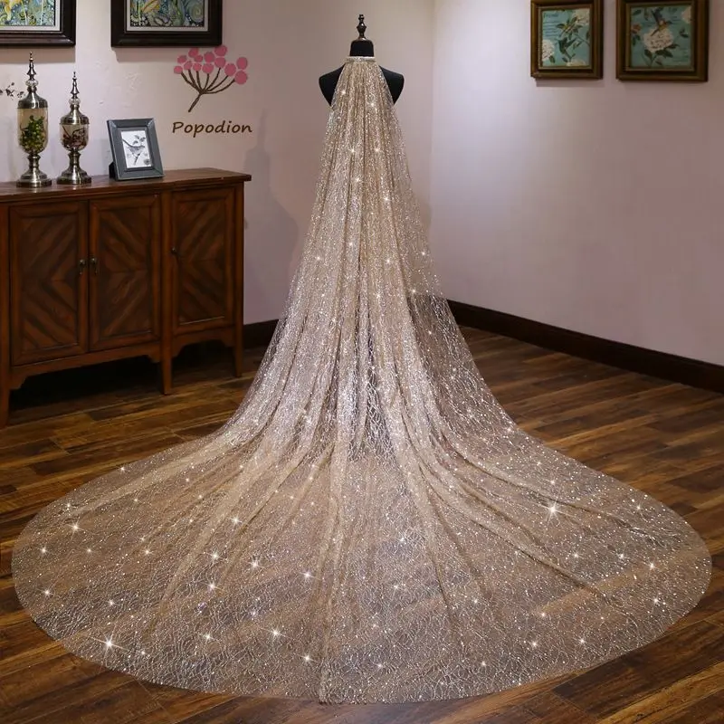 Sequin wedding accessories champagne 3.5 meters wedding veil cathedral wedding veil bridal long veils voile mariage WAS10143
Sequin wedding accessories champagne 3.5 meters wedding veil cathedral wedding veil bridal long veils voile mariage WAS10143