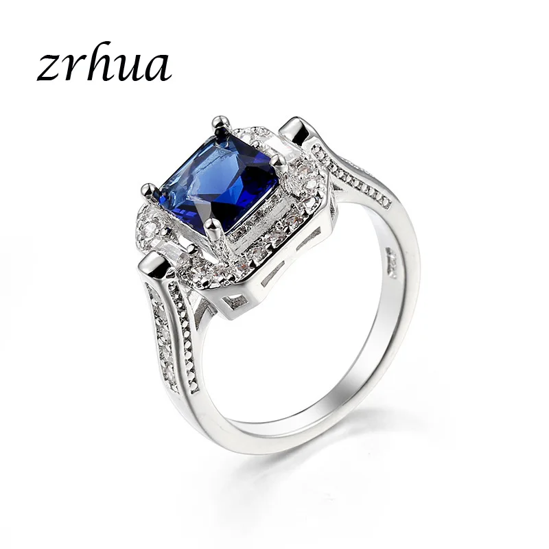 ZRHUA Most Popular Fashionable Retro 925 Sterling Silver Blue Rhinestone Cubic Zirconia Ring For Women Birthday Jewelry Gift
ZRHUA Most Popular Fashionable Retro 925 Sterling Silver Blue Rhinestone Cubic Zirconia Ring For Women Birthday Jewelry Gift