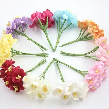6 pieces of mulberry paper plum wedding bouquet / dry yarn / scrapbook sunflower flower fake flower
6 pieces of mulberry paper plum wedding bouquet / dry yarn / scrapbook sunflower flower fake flower