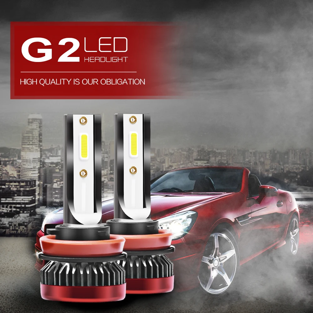 2PCS Car headlight Mini Lamp H7 LED Bulbs H1 LED H11 Headlamps Kit 9005 9006 9012 6000k Fog light 12V LED Lamp 76W 8000LM
2PCS Car headlight Mini Lamp H7 LED Bulbs H1 LED H11 Headlamps Kit 9005 9006 9012 6000k Fog light 12V LED Lamp 76W 8000LM