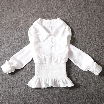 spring autumn blouse women sweet peter pan collar long sleeves slim waist top shirts
spring autumn blouse women sweet peter pan collar long sleeves slim waist top shirts