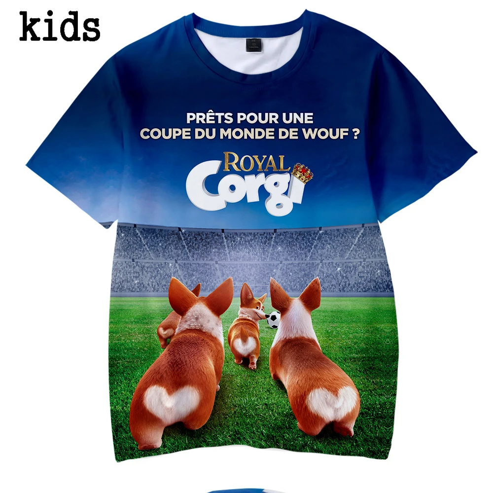 2019 The queen's corgI Kids 3D T-shirt Summer Casual Boys and Girls Shirt Fashion Short Sleeve Cool Soft children T-shirt
2019 The queen's corgI Kids 3D T-shirt Summer Casual Boys and Girls Shirt Fashion Short Sleeve Cool Soft children T-shirt
