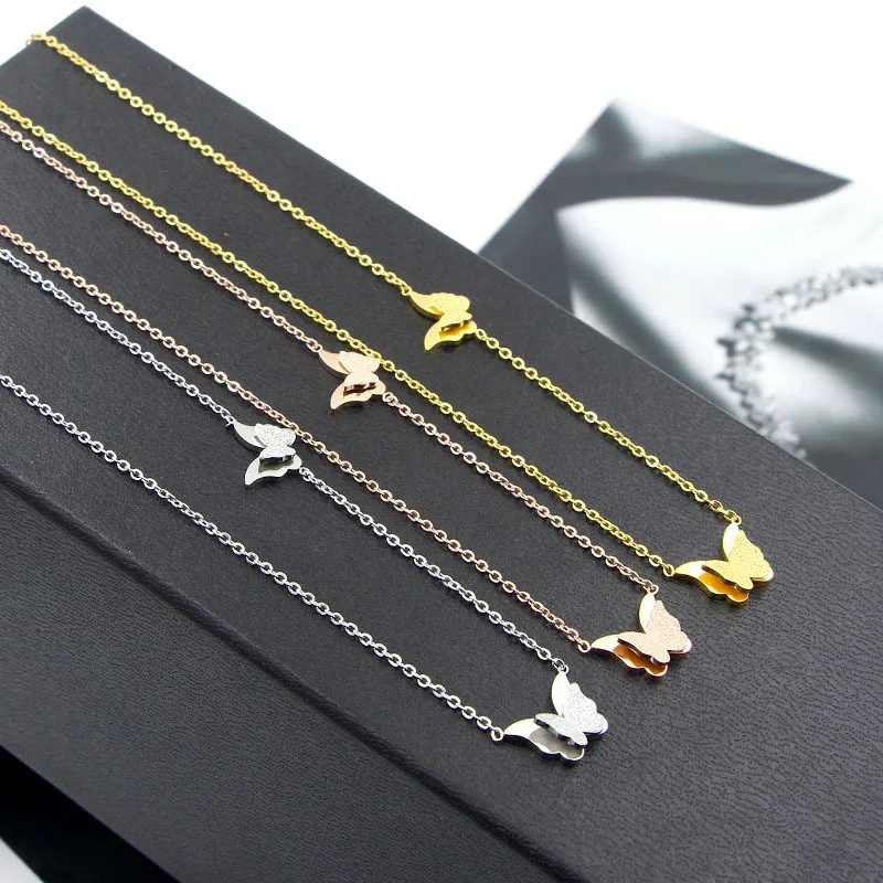Martick Spring Necklace Double Frosted Butterfly Insect Fashion Lady Jewelry Gold Color Statement Necklace For Young Lady P146
Martick Spring Necklace Double Frosted Butterfly Insect Fashion Lady Jewelry Gold Color Statement Necklace For Young Lady P146