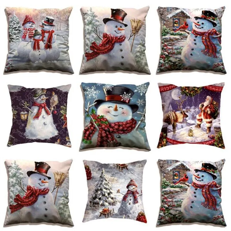 Christmas pillow Christmas Elk Cushion Pillow Snowman Pillowcase home Decorative Pillow home textile finished Pillowcase
Christmas pillow Christmas Elk Cushion Pillow Snowman Pillowcase home Decorative Pillow home textile finished Pillowcase