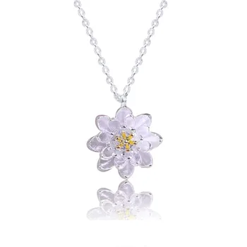 New Fashion Shinning CZ Jewelry Sunflower Flower 2 Color 925 Sterling Silver Pendant Necklace For Charm Women With Free Shipping
New Fashion Shinning CZ Jewelry Sunflower Flower 2 Color 925 Sterling Silver Pendant Necklace For Charm Women With Free Shipping
