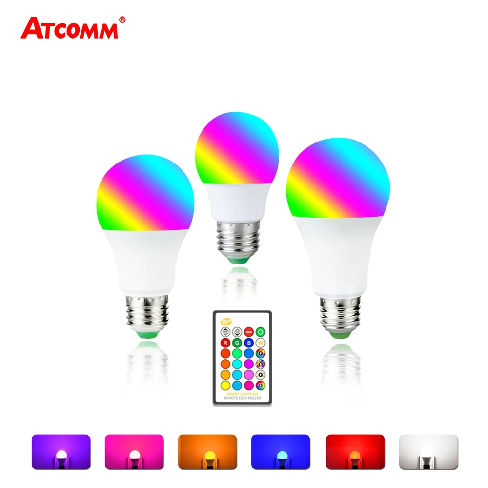 E27 Ampoule LED 5W RGB Diode Light Bulb With IR Remote 4 Levels Brightness Dimmable Multicolor Magic Lampada Night Lights
E27 Ampoule LED 5W RGB Diode Light Bulb With IR Remote 4 Levels Brightness Dimmable Multicolor Magic Lampada Night Lights