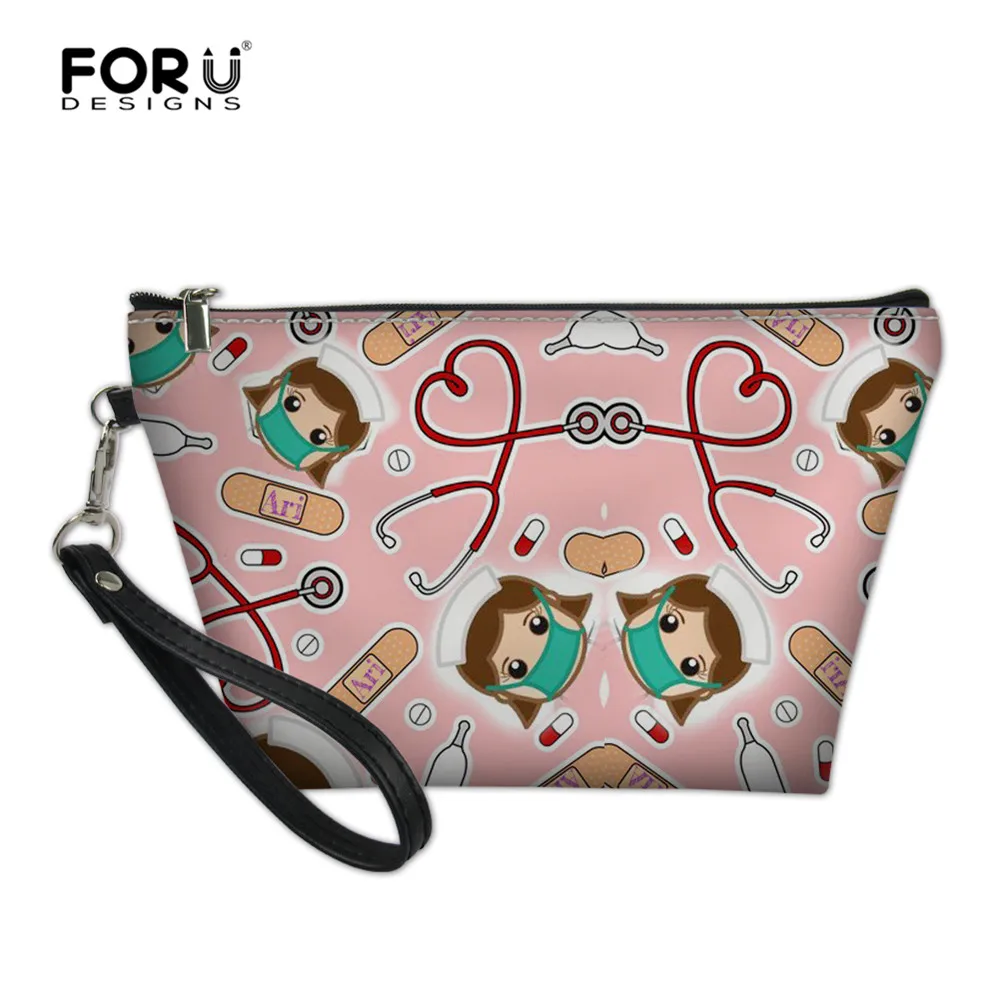 FORUDESIGNS Professional Women Make Up Bags Cosmetic Cases Travel Cute Nurse/Nursing Print Girls Storage Makeup Organizer Cases
FORUDESIGNS Professional Women Make Up Bags Cosmetic Cases Travel Cute Nurse/Nursing Print Girls Storage Makeup Organizer Cases