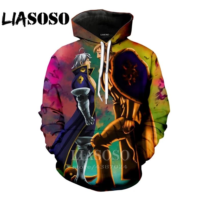 LIASOSO hoodie Nanatsu No Taizai The Seven Deadly Sins top 3D Print homme Men women harajuku Sweatshirt shirt anime Hoodies E405
LIASOSO hoodie Nanatsu No Taizai The Seven Deadly Sins top 3D Print homme Men women harajuku Sweatshirt shirt anime Hoodies E405