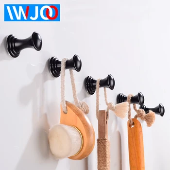 Robe Hook Wall Mounted Bathroom Towel Hook Black Aluminum Reatroom Clothes Coat Hanger Hooks Single Decorative Door Rack
Robe Hook Wall Mounted Bathroom Towel Hook Black Aluminum Reatroom Clothes Coat Hanger Hooks Single Decorative Door Rack