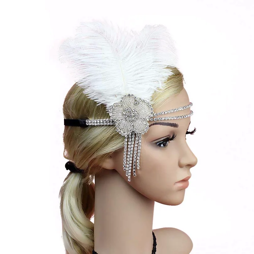 Great Gatsby Flapper Headband Elegant Crystal Rhinestone Flower Tassels 1920s Vintage Hairband Old Hollywood Glam Headpiece
Great Gatsby Flapper Headband Elegant Crystal Rhinestone Flower Tassels 1920s Vintage Hairband Old Hollywood Glam Headpiece