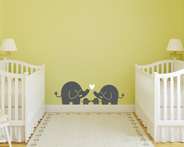 Family Lovely Elephant For Nursery Bedroom Art Decoration Vinyl Wall Sticker Animal Wall Decals Art Home Decor Y-695
Family Lovely Elephant For Nursery Bedroom Art Decoration Vinyl Wall Sticker Animal Wall Decals Art Home Decor Y-695