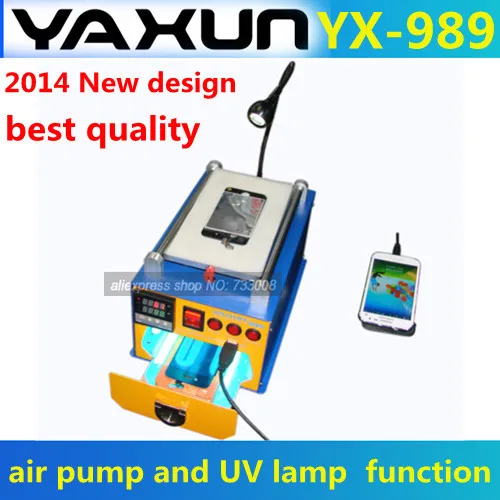 YAXUN new professional Build-In Air Pump Vacuum LCD Seperator with UV lamp , touch Screen Repair Machine for iPhone Samsung
YAXUN new professional Build-In Air Pump Vacuum LCD Seperator with UV lamp , touch Screen Repair Machine for iPhone Samsung