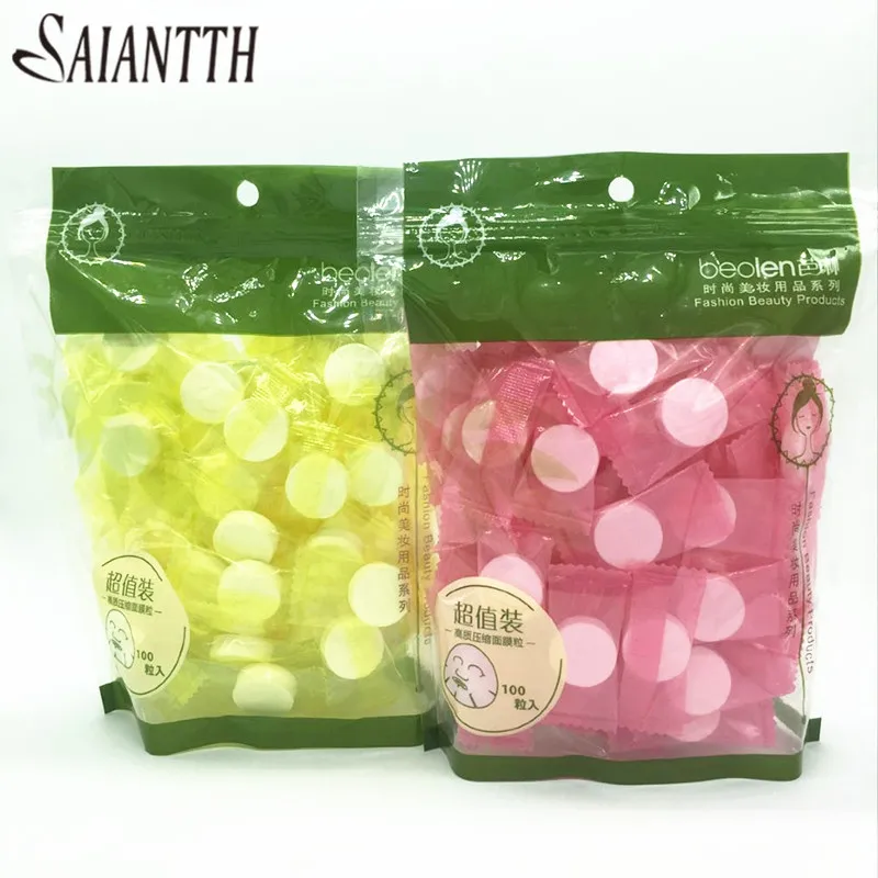 SAIANTTH 100pcs compressed face mask paper DIY mask pellets plus large non-woven paper film bioaqua skin care mascarilla facial
SAIANTTH 100pcs compressed face mask paper DIY mask pellets plus large non-woven paper film bioaqua skin care mascarilla facial