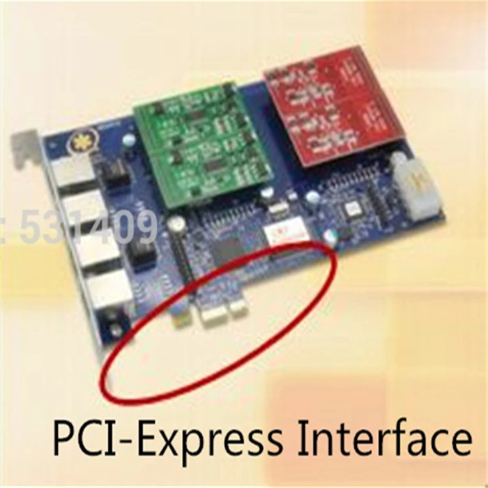 Оптовая продажа карта PCI Express FXS/FXO аналоговая голосовой связи