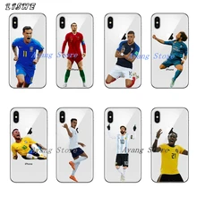 

Barcelona messi Dybala Cristiano ronaldo Neymar Salah Soft silicone Phone Case Cover for iPhone X 10 5 5S SE 6 6S 7 8 Plus