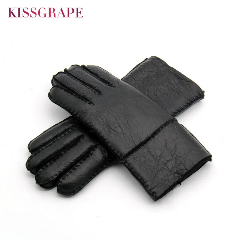 Russian Winter Women's Genuine Leather Warm Gloves Ladies Sheep Fur Wool Lined Gloves Youth Thick Windproof Mitten Guantes Black 
Russian Winter Women's Genuine Leather Warm Gloves Ladies Sheep Fur Wool Lined Gloves Youth Thick Windproof Mitten Guantes Black