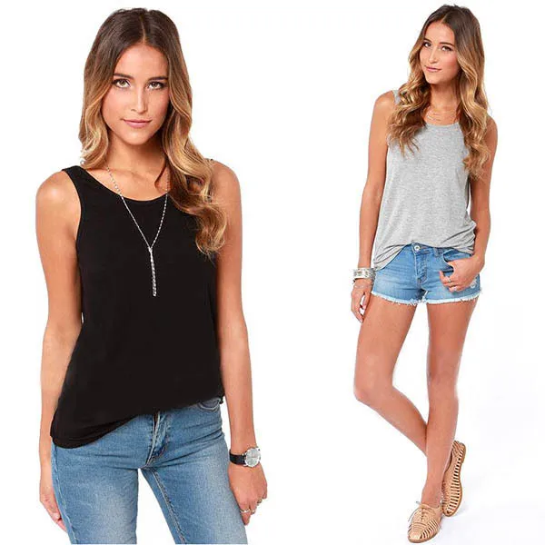 Sexy Lady Vest Tank Sleeveless Back Deep V Neck Tops Backless Black/Grey new 2016 womens top korean fashion clothing womens 30
Sexy Lady Vest Tank Sleeveless Back Deep V Neck Tops Backless Black/Grey new 2016 womens top korean fashion clothing womens 30