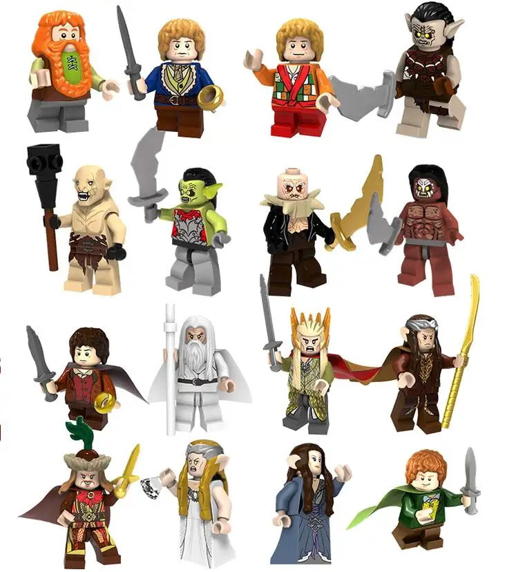 Frodo Gandalf Thranduil Azog Bilbo Orcs Uruk-hai The Lord Of The Rings Hobbit Figure Bricks Blocks Toys Legoings
Frodo Gandalf Thranduil Azog Bilbo Orcs Uruk-hai The Lord Of The Rings Hobbit Figure Bricks Blocks Toys Legoings
