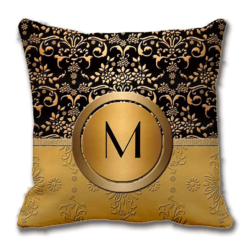 Fancy Monogram Gold And Black Damask Design Pillow Decorative Cushion Cover Pillow Case Customize Gift By Lvsure For Sofa Seat
Fancy Monogram Gold And Black Damask Design Pillow Decorative Cushion Cover Pillow Case Customize Gift By Lvsure For Sofa Seat