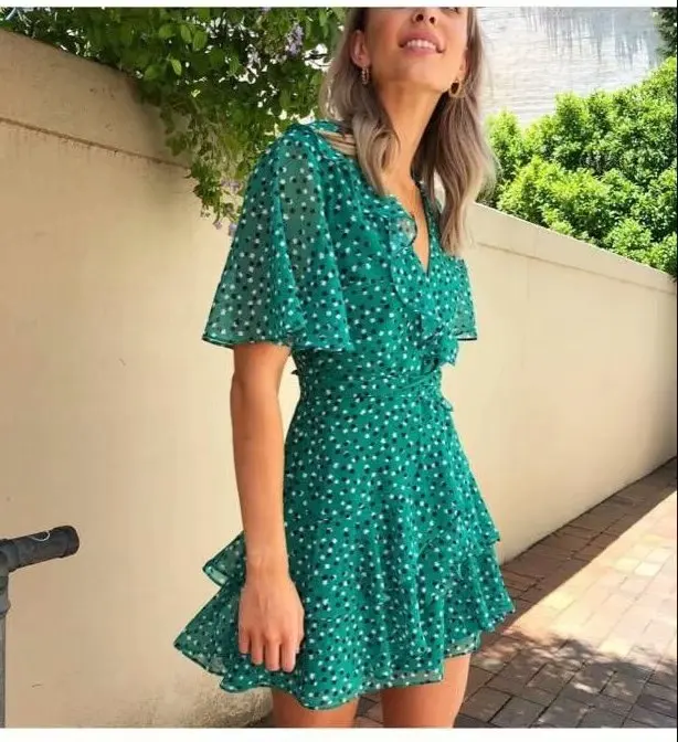 2019 za summer Women chiffon foral print dress za loose print dresses V-neck vestidos print Women crossover vestidos
2019 za summer Women chiffon foral print dress za loose print dresses V-neck vestidos print Women crossover vestidos
