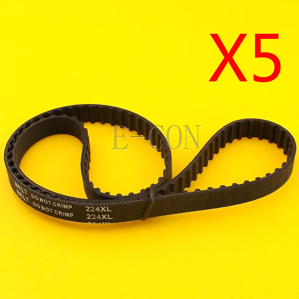 5pcs 224XL Timing Belt L039 112Teeth Width 0.39inch(10mm) XL Positive Drive Pulley for CNC Stepper Motor and Engraving Machine
5pcs 224XL Timing Belt L039 112Teeth Width 0.39inch(10mm) XL Positive Drive Pulley for CNC Stepper Motor and Engraving Machine