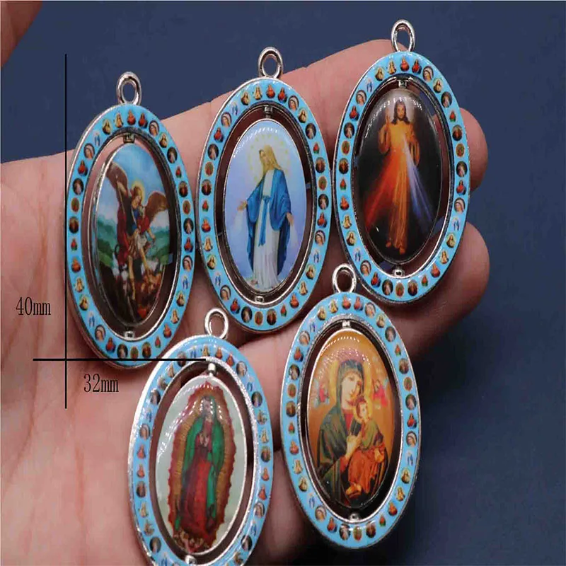 20 pieces / Catholic various icons Rotary Medal Key Chain Medal, double sided Jesus Christ icon key chain pendant
20 pieces / Catholic various icons Rotary Medal Key Chain Medal, double sided Jesus Christ icon key chain pendant