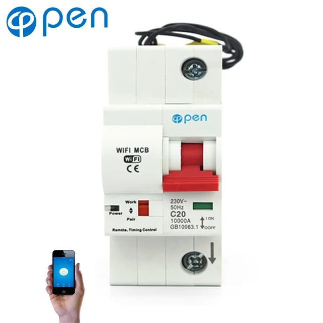 OPEN Recloser Wifi Circuit Breaker 1P 16A 32A 40A Remote Control Timing Switch Delay Set Function Automatic Lock Intelligent
OPEN Recloser Wifi Circuit Breaker 1P 16A 32A 40A Remote Control Timing Switch Delay Set Function Automatic Lock Intelligent
