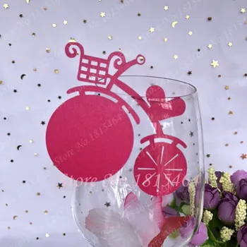 60pcs Personality Bike Laser Name Place Card Cup Paper Card Table Mark Wine Glass Wedding Favors Banquet Party Decoration Decor 
60pcs Personality Bike Laser Name Place Card Cup Paper Card Table Mark Wine Glass Wedding Favors Banquet Party Decoration Decor