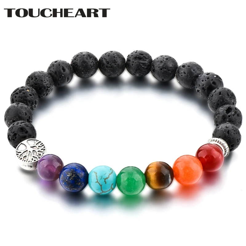 TOUCHEART Handmade Casual Beads Rainbow Chakra Bracelets Bangle For Women Silver Jewelry Making Natural Stone Bracelet SBR180136
TOUCHEART Handmade Casual Beads Rainbow Chakra Bracelets Bangle For Women Silver Jewelry Making Natural Stone Bracelet SBR180136